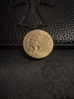 1911.  U.S. 1911 Indian Head Five Dollars Gold Coin Half Eagle $5