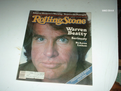Rolling Stone Magazine April 1st 1982 Warren Beatty Vintage