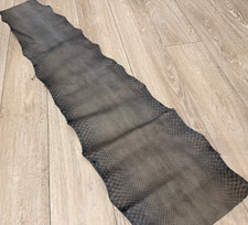 Grey Genuine Python Snakeskin Leather piece gray hide snake skin Rattle Boa 463