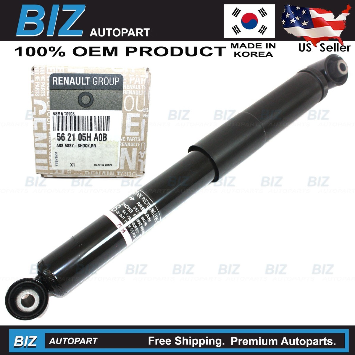 Genuine Rear Shock Absorber for 15-20 NISSAN ROGUE 2.5L 56210