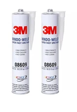 2 PACK OF 3M Window-Weld Super Fast Urethane Black, 10.5 Fl Oz. 8609 08609 FRESH