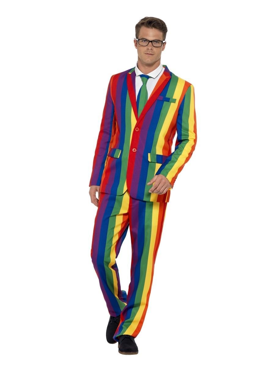 Smiffys Over The Rainbow Suit, Multi-Coloured (Size XL)