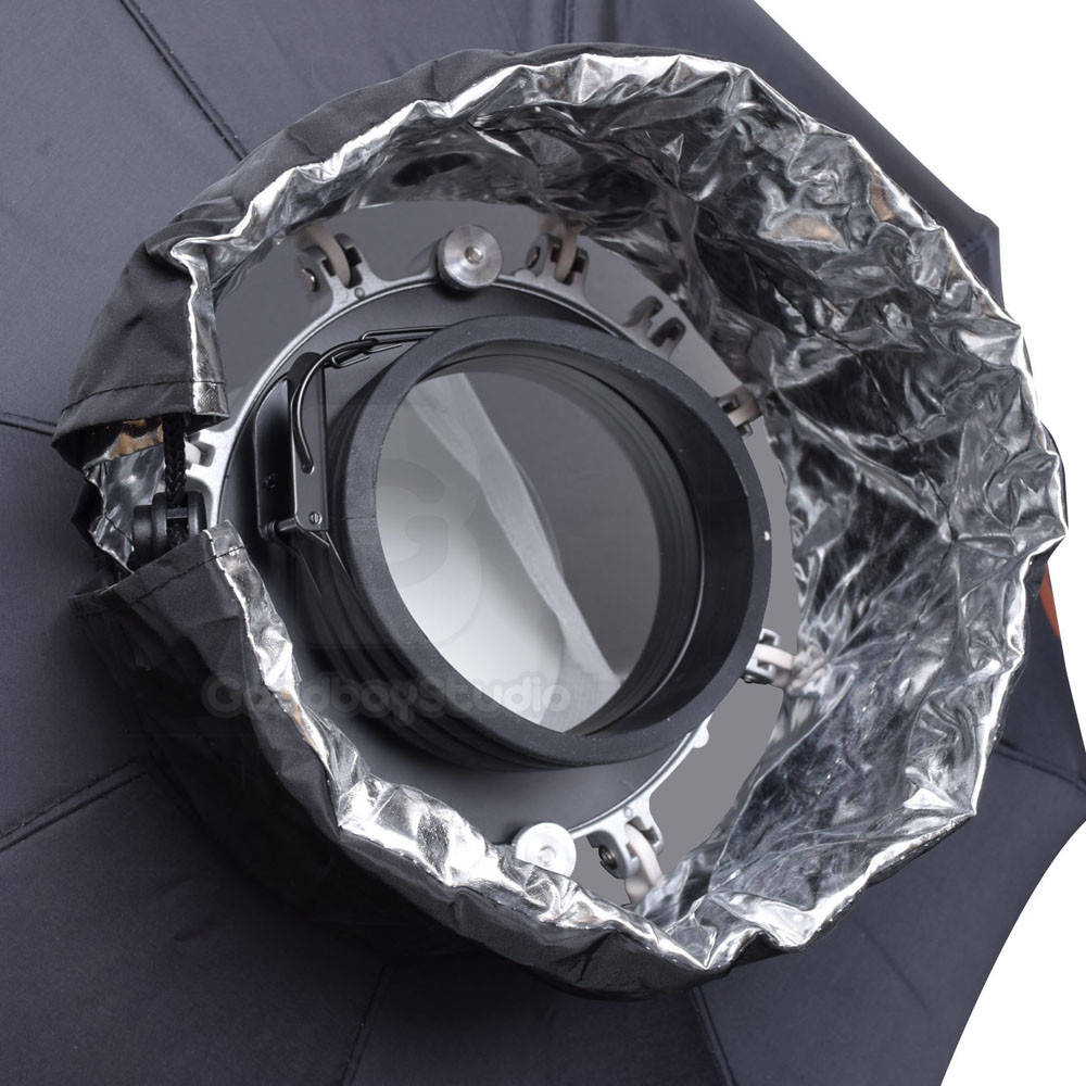 70cm SILVER Portable Collapsible Foldable Beauty Dish fr Profoto Strobe Flash - Afbeelding 6 van 12