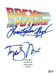 MICHAEL-J-FOX-CHRISTOPHER-LLOYD-AUTOGRAPHED-BACK-TO-THE-FUTURE-SCRIPT-BECKETT