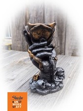 schwarze Hand, Betonguss, Kerzenständer, Rock, Gothic, Geschenk