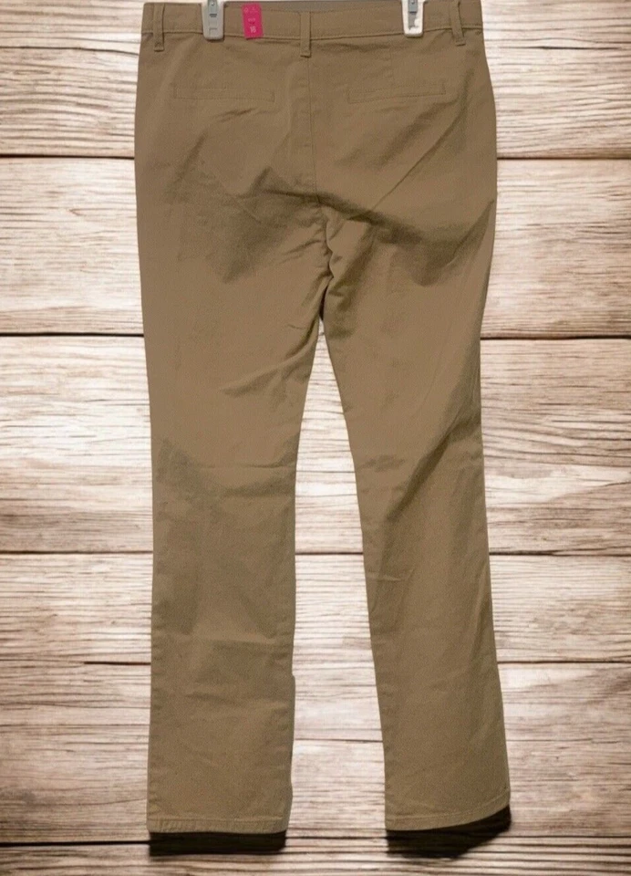 Uniforme para niños Lugar Niñas Caquis Talla 12 Ajustado Cintura Ajustable Elastizado Foto 3 de 4