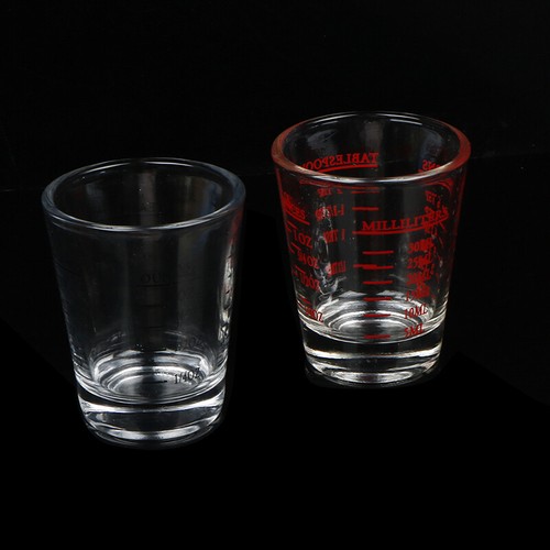 1Pc 30 ML Glass Measuring Cup With Scale Shot Glass Liquid Glass Ounce Cup; - Picture 2 of 12