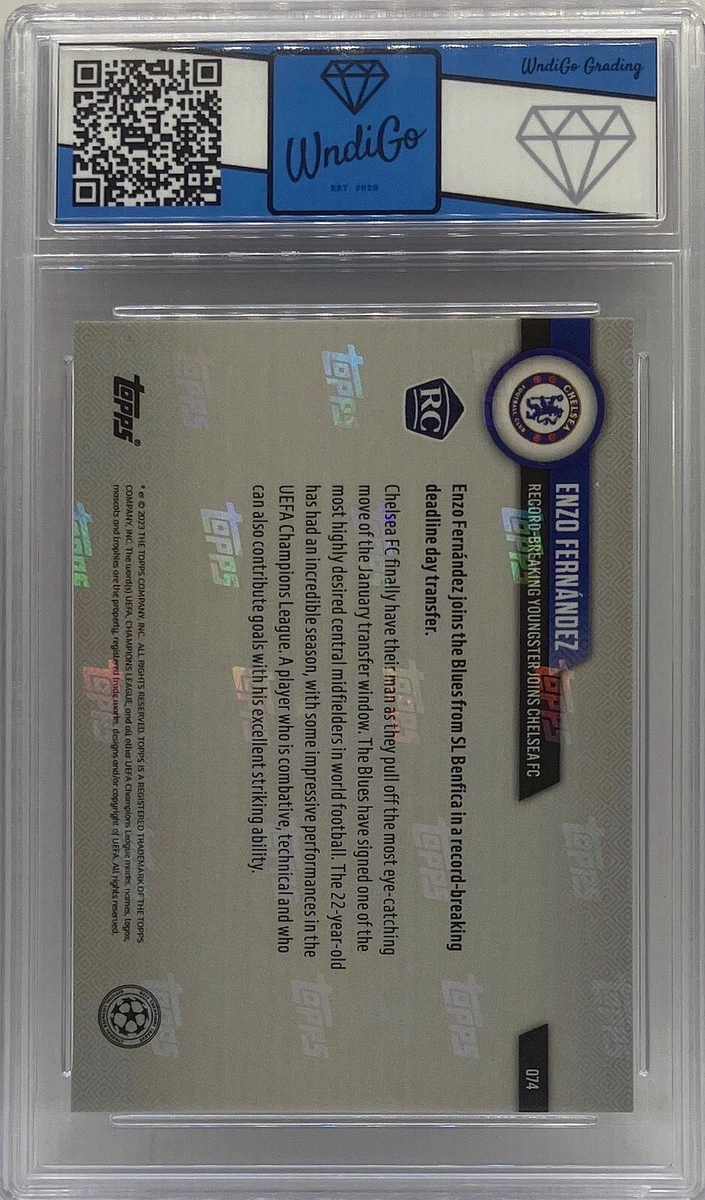Enzo Fernandez Chelsea Rookie RC SP UCL 2023 TOPPS NOW WndiGo 10
