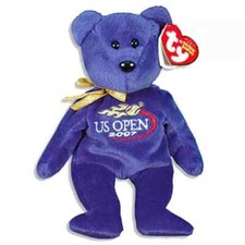 TY Beanie Baby TOPSPIN the US OPEN Bear US Open Exclusive 8.5 inch MWMT