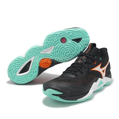 Mizuno Wave Momentum Elite Black White Orange Men Volleyball Shoes