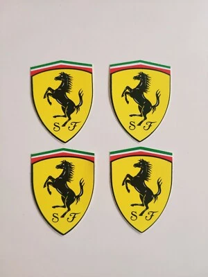 4x Original Ferrari scuderia Pferd Horse Emblem Aufkleber sticker 95992896