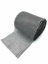 Diamante Effect Ribbon with Silver on Black Colours Cake Trim Sewing Bridal