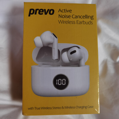 PREVO WIRELESS KOPFHÖRER STEREO OHRHÖRER ACTIVE NOISE CANCELLING BLUETOOTH NEU