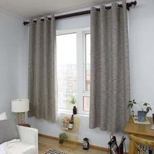 Plain Curtain For Living Room Window Curtain Treatment Drape 1pc Panel Valance