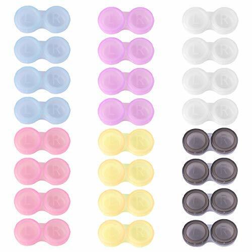60 PCS Colorful Contact Lens Case Bulk Eye Lense Box Holder Cont