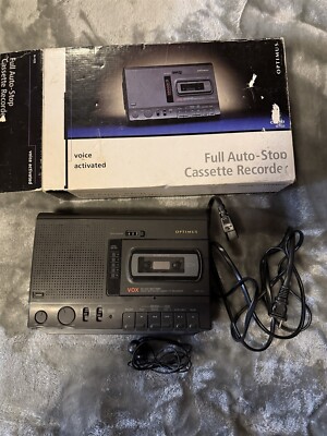 OPTIMUS RADIOSHACK VOX CTR-117 VOICE ACTIVATION CASSETTE RECORDER 