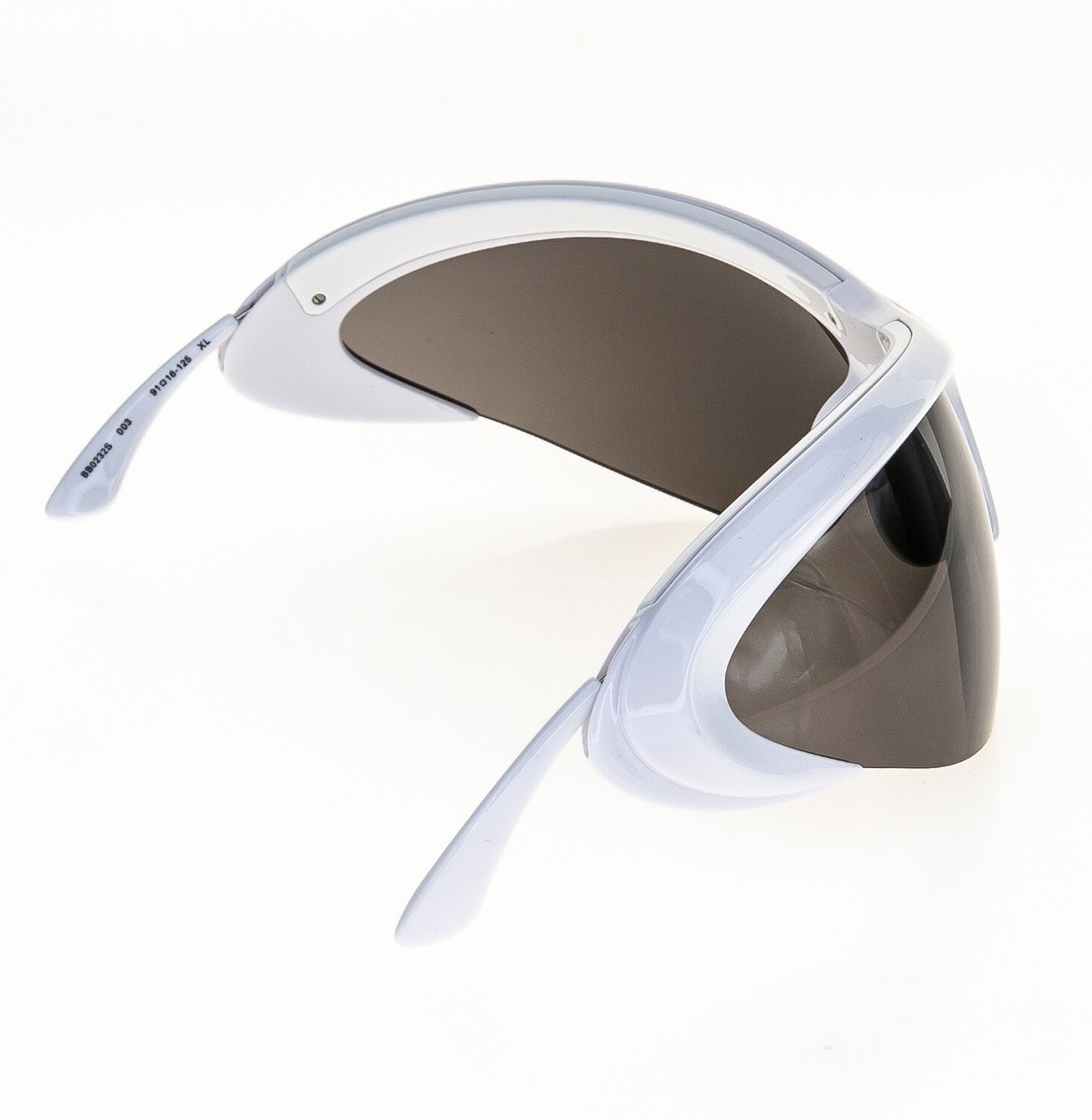 BALENCIAGA WIRE CAT Mask Wrap 0232 White Silver Unisex BALENCIAGA WIRE CAT Mask Wrap 0232 White Silver Unisex