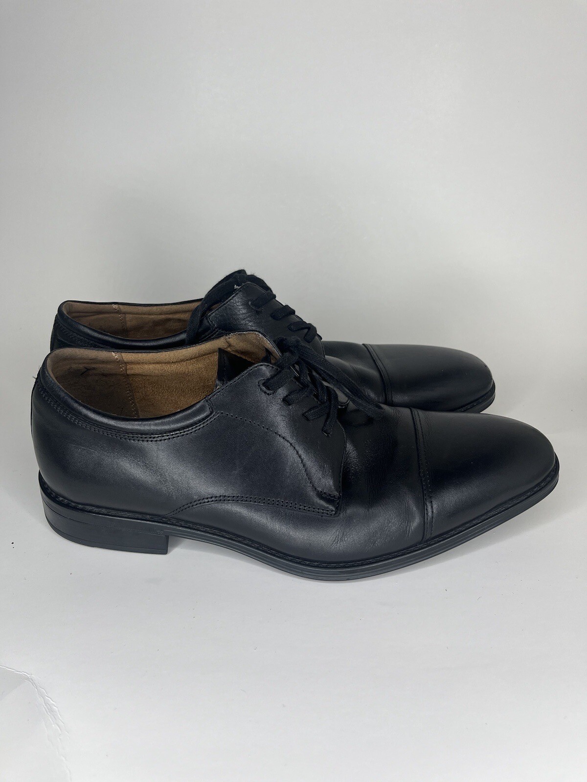 SAOLA scarpe uomo florsheim stringate Oxford punta a cappuccio uomo taglia 8 5M pelle nera