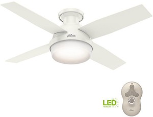Hunter Dempsey Ceiling Fan 44 In Low Profile Led Indoor Universal
