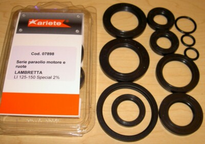 Lambretta Li125/150 engine & drive, for 2% gas mix seal kit Made in Italy 07898