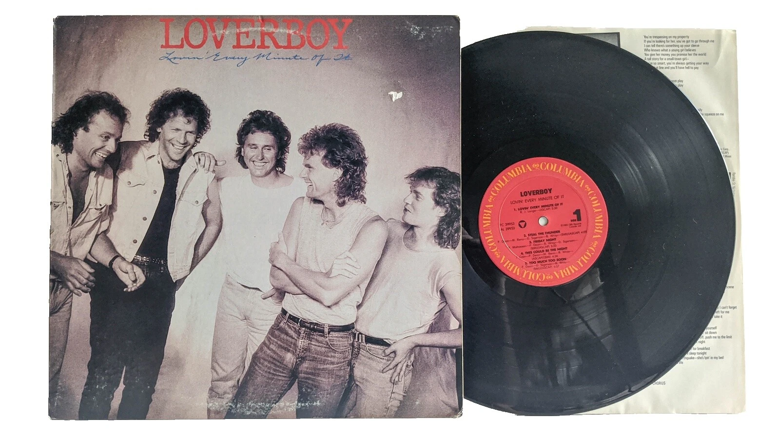 Loverboy Rock Excellent (EX) Sleeve Vinyl Records