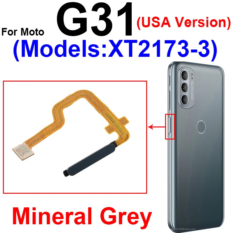 For Motorola Moto G31 G41 G51 G71 5G Fingerprint Touch ID Sensor