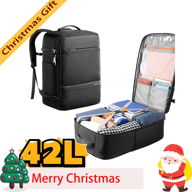 42L Extra Large Travel Backpack for Carry On with 15.6 Inch Laptop Compartment-image