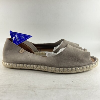 Verbenas Cruz Women s Espadrilles Peep Toe Shoes Gray Size EU 41 US 10