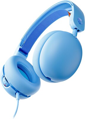 Brand New Skullcandy Grom Over-Ear Wired Headphones - Blue Free Shipping