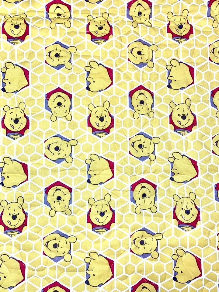 Edredón de colección Disney Winnie The Pooh bebé cuna manta edredón REVERSIBLE amarillo Foto 4 de 4