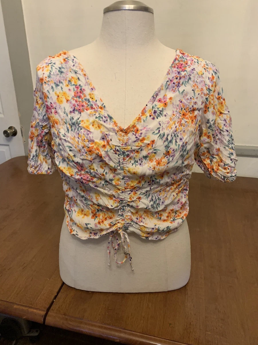H and m floral clearance top