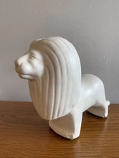 Anthropologie Off White Lion Decorative Object Figurine Leo