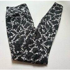 Nike Dri-FIT Legend Leggings S Fitness Workout Running Athletic Black White Camo