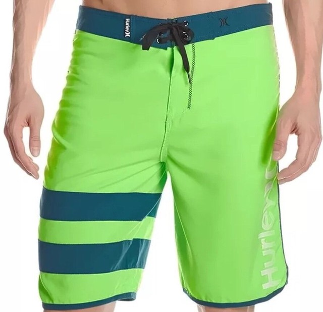 New HURLEY BLOCK PARTY Flash lime green board shorts swim trunks 30 eBay