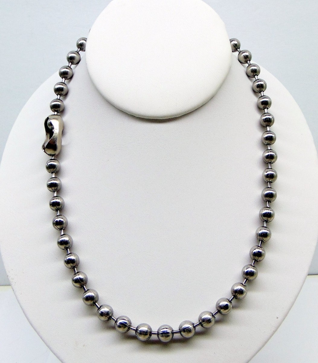 Large 8mm STAINLESS STEEL Ball Chain Necklaces and/or Bracelets