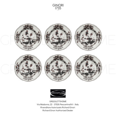 Richard Ginori Oriente Italiano Albus - Set 6 Dessertteller 21 cm Zoll 8,26