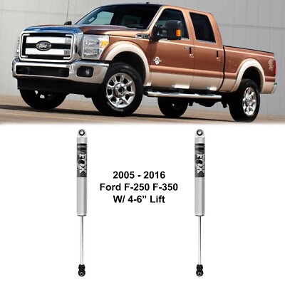 Fox 2.0 Shox Performance 4-6'' Lift Shocks Rear Fits 2005-2016 Ford F-250 SD 4WD