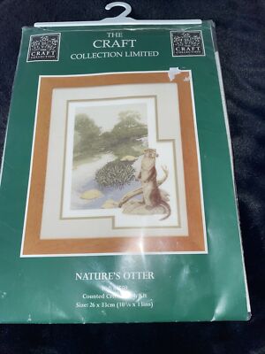 Nature's Otter Counted Cross Stitch Kit - The Craft Collection Limited