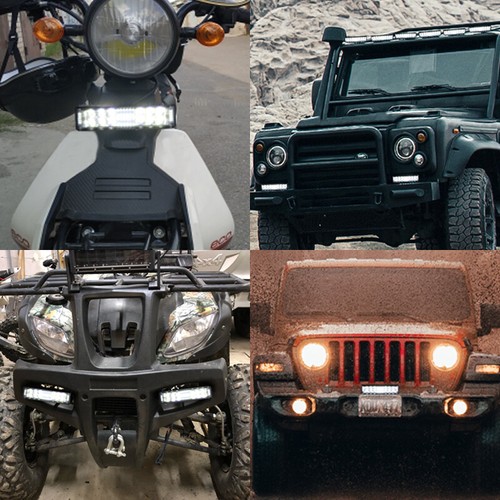 1X 6inch LED Work Light Bar Driving Headlight Spot Offroad Lamp Pod Fog ATV SUV - Picture 9 of 9