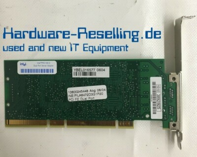 Intel Pro/100s 10600245448 Dual Port Network Adapter Card