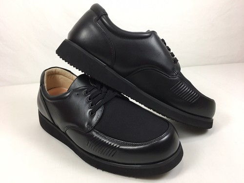 Mt. Emey Black Leather Lace Up Casual 