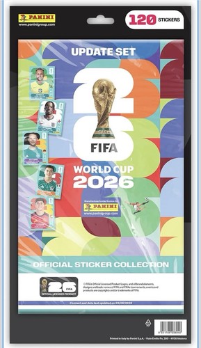 Panini FIFA World Cup 2026 Official Collection Update Set: 120 stickers