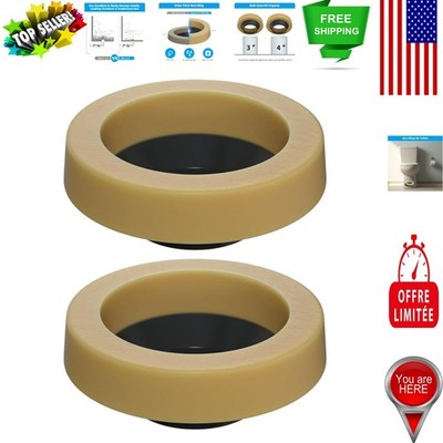Durable Toilet Wax Ring with Non-Stick Packaging - Ideal for 3 and 4 Inch Lines
