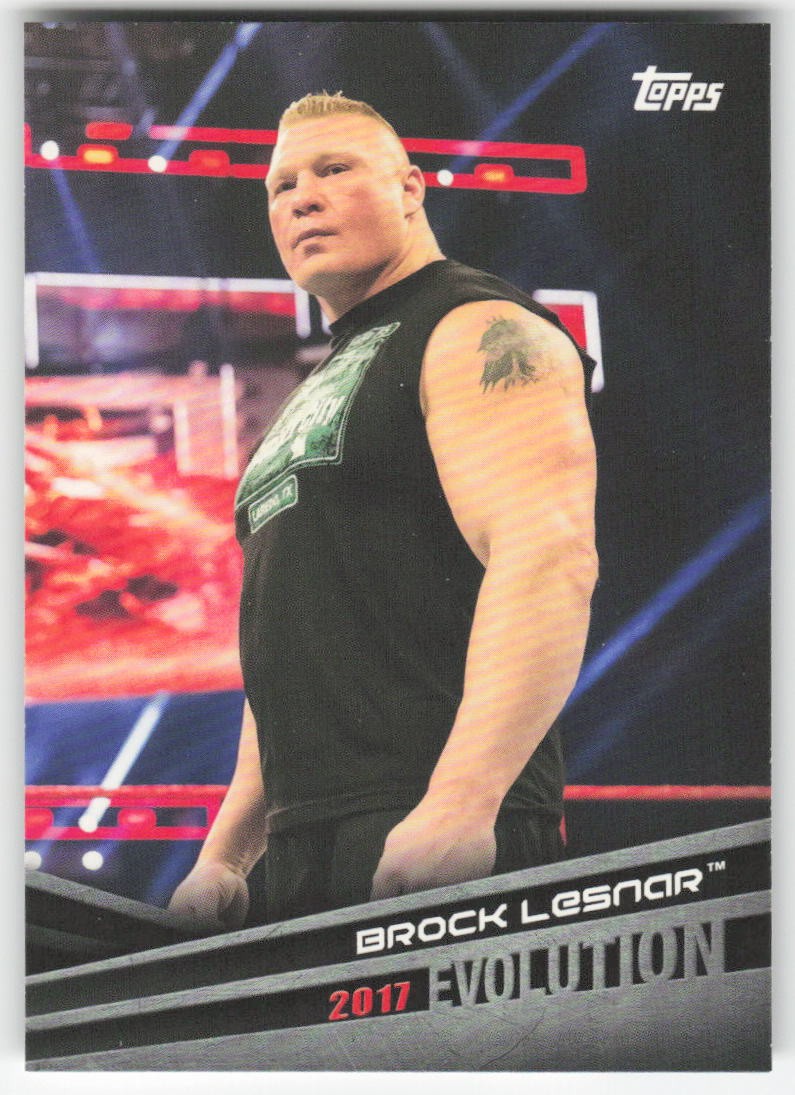 2018 Topps WWE Evolution Brock Lesnar #E-9