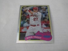 2024 TOPPS CHROME MIKE TROUT 35TH ANNIVERSARY 1989 TOPPS CARD NO  89CB-1