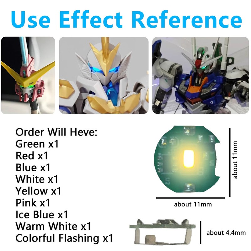 Gundam Model Gunpla Model Kit Detail Up Magnetic Switch LED Unit MG 1/100