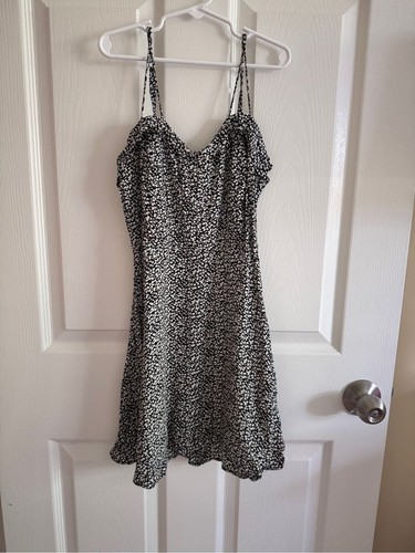 Kimchi Blue Black and White Mini Slip Dress
