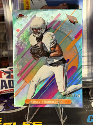 Topps Finest 2025 Marvin Harrison Jr Arizona Cardinals Sky Blue Refractor #261