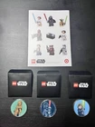 Lego Star Wars Coin Set Of 3 Limited Edition Set Metal Luke, Darth Vader, Chewy