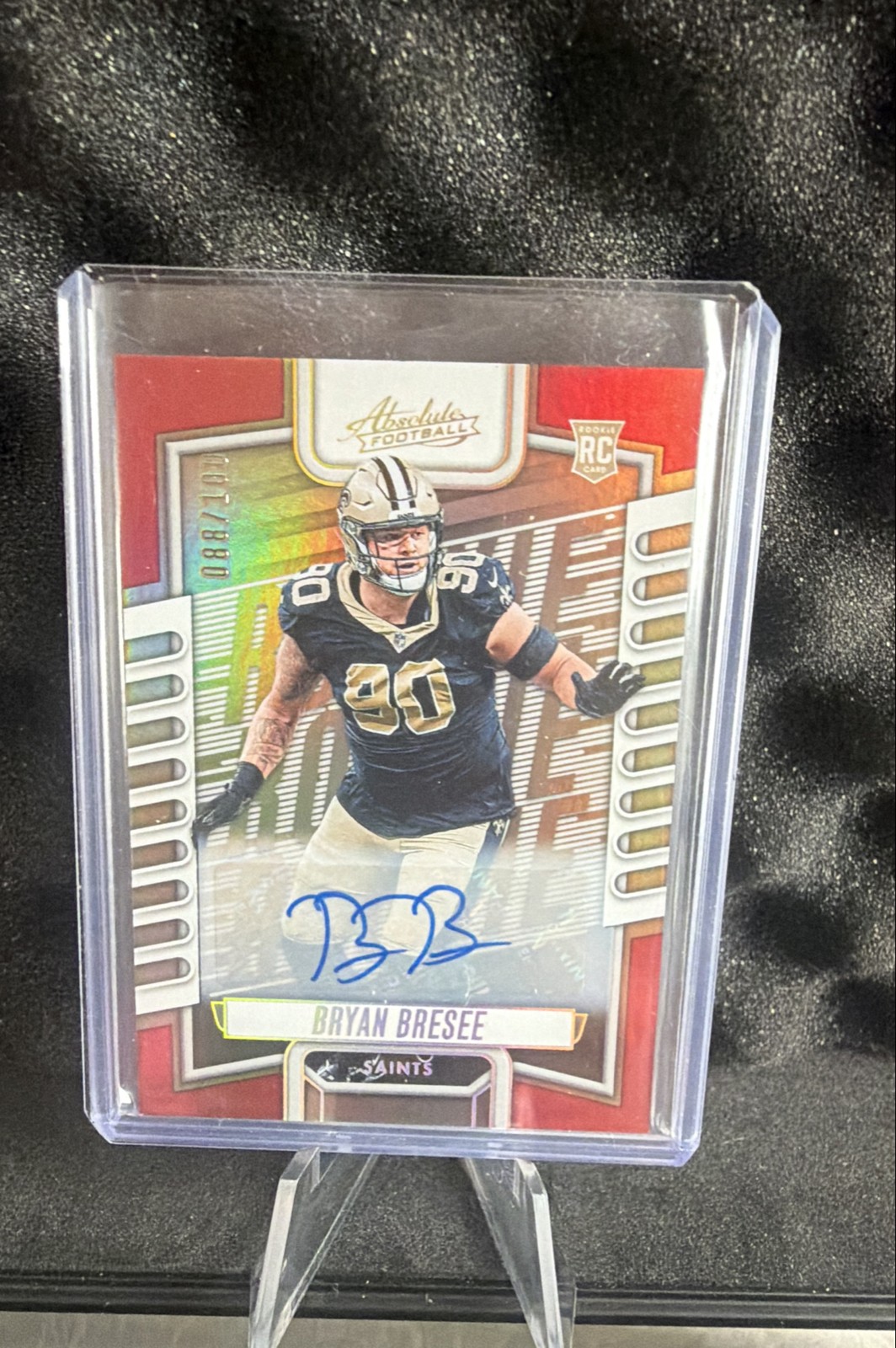 Bryan Bresee Panini Absolute #160 Signature-Red Spectrum